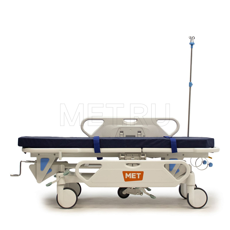 МЕТ ТВ-40 Тележка-каталка для перевозки больных с механической системой регулировки высоты  от производителя